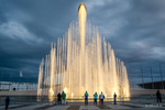 поющие фонтаны в олимпийском парке