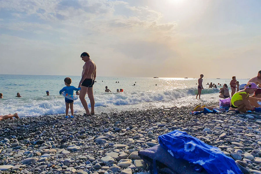 фото пляжа касабланка в лазаревском