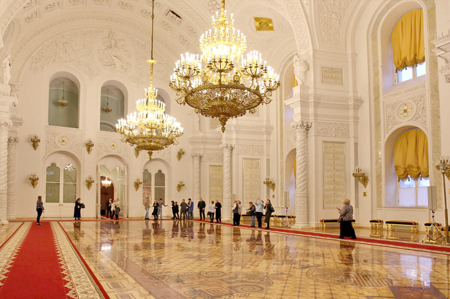 георгиевский зал в большом кремлевском дворце